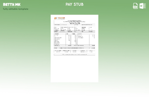 Модерен стил Шаблон за уплатница на Zapone Technologies